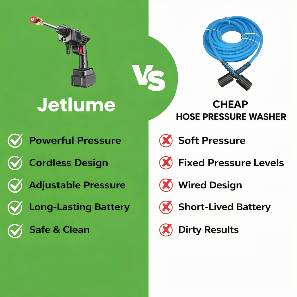 Surface Cleaner | Outdoor Mobile Washing | Adjustable Spray Pressure | Jetlume