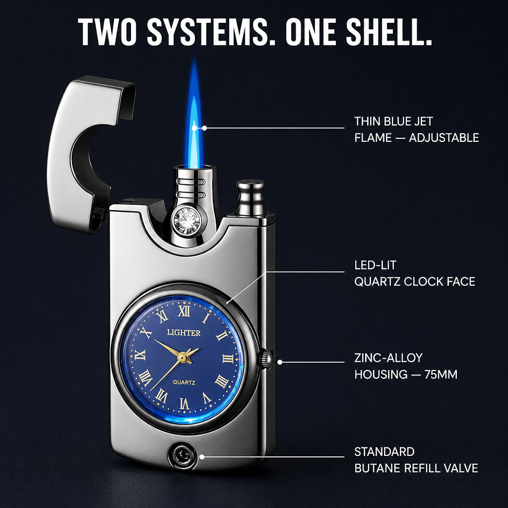 IgniteXcel™ — Light a Blue Torch Flame and Tell Time with One Hand