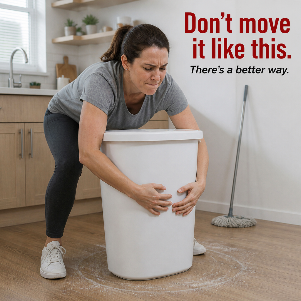 GlideSphere™ — Push and Roll Trash Cans, Storage Bins & Litter Boxes Effortlessly