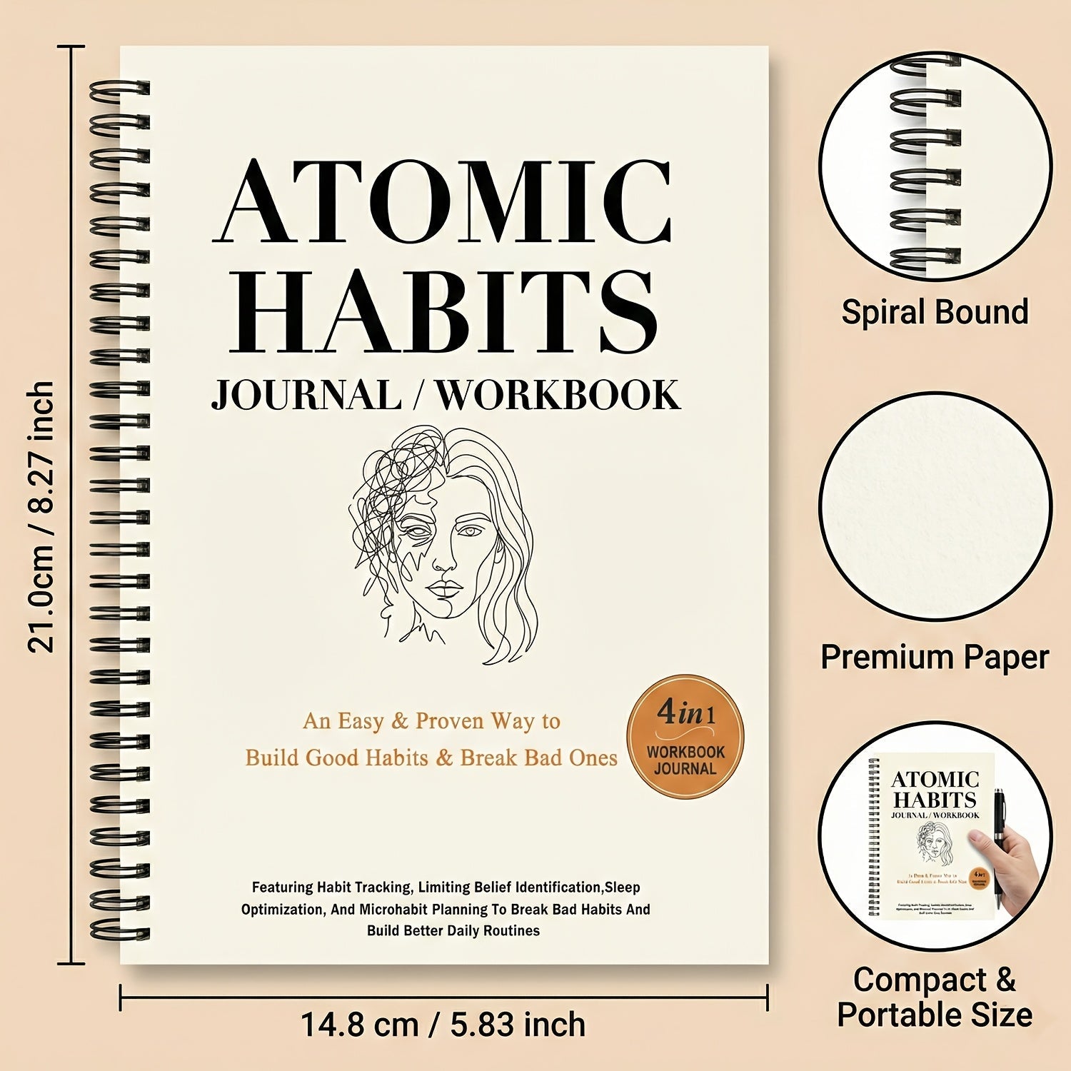 HabitMaster – 21-Day Goal Achievement Workbook & Planner