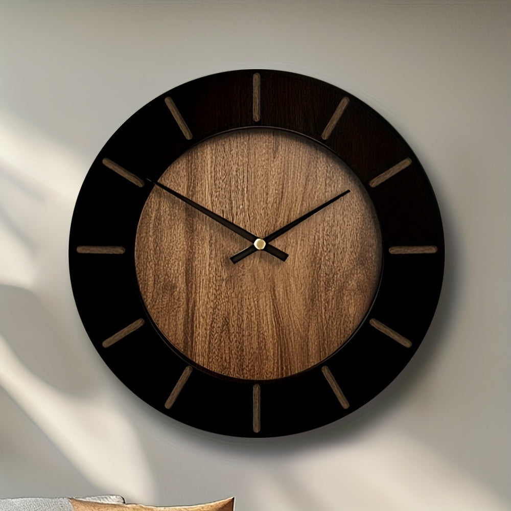 Heritage Timekeeper - Classic Round Wooden Wall Clock