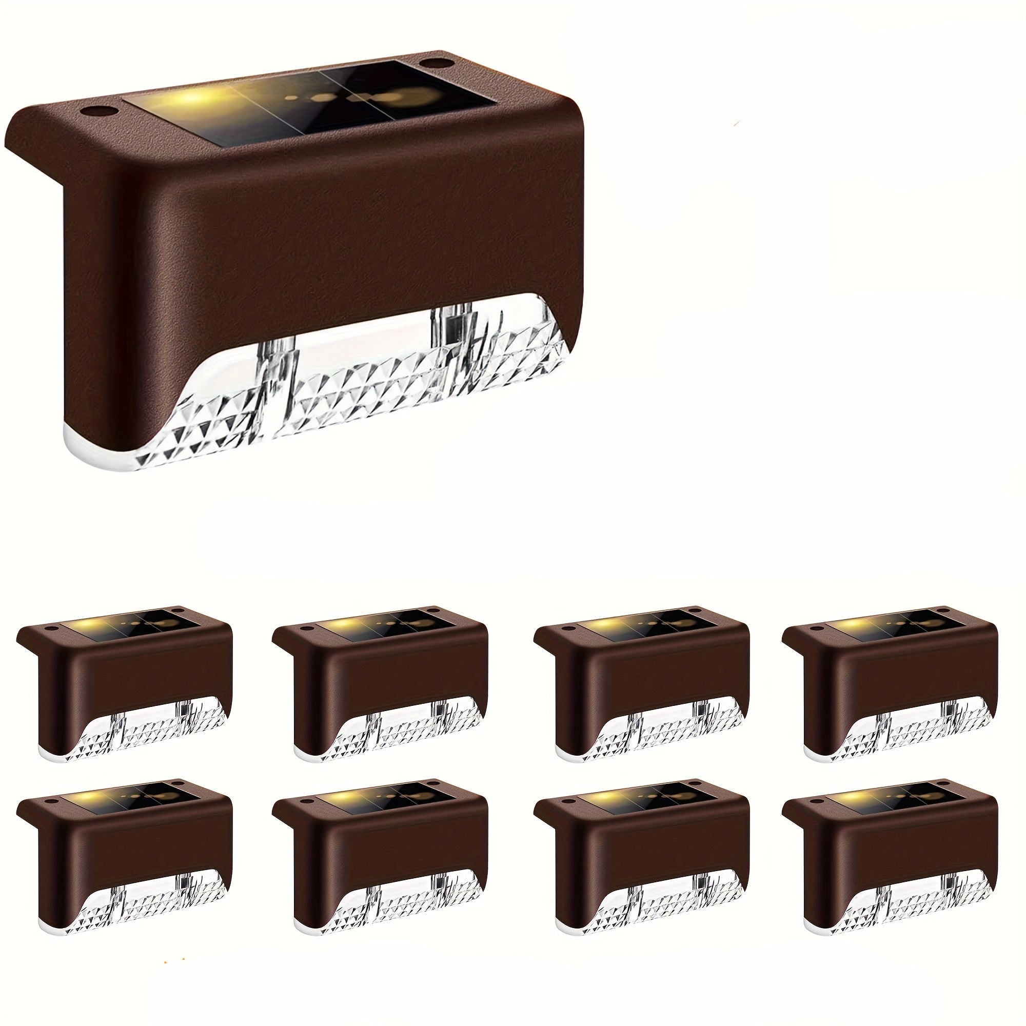 Illuminate Your Outdoors: 8-Piece Solar Pathway Light Set