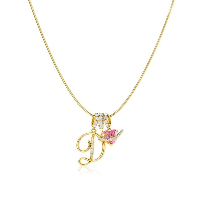 LumaraGlow™ 3-Layer Initial Necklace — Own Your Story in Dazzling Personalized Gold