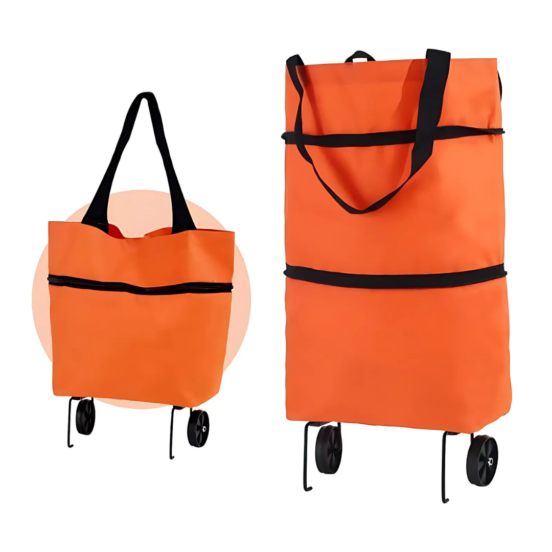 Shopping Cart | Foldable Rolling Bag | Lightweight Carrier | Icone