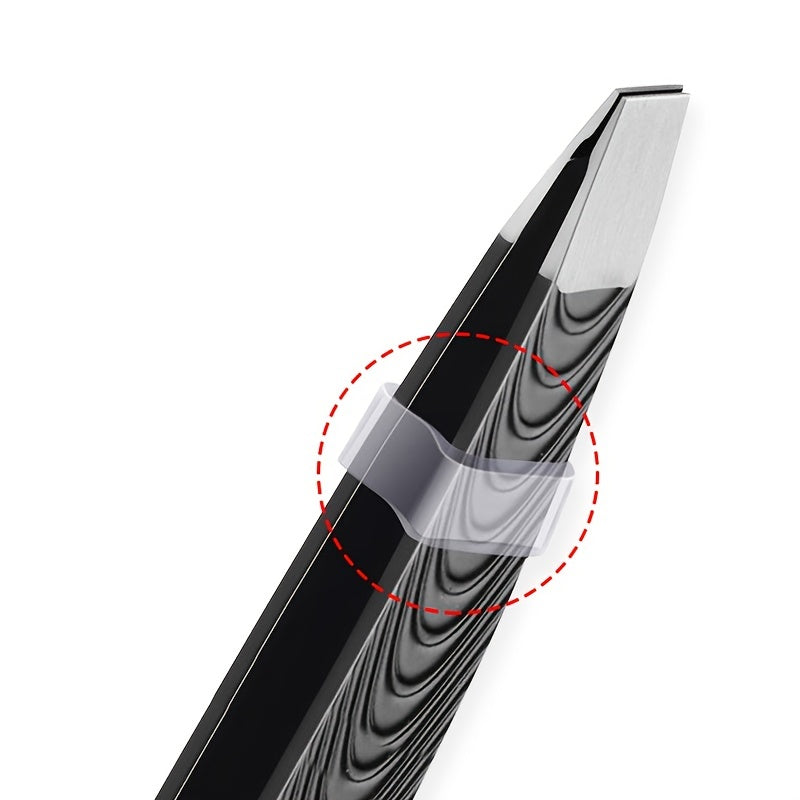 SculptSure - Precision Black Angled Eyebrow Tweezers