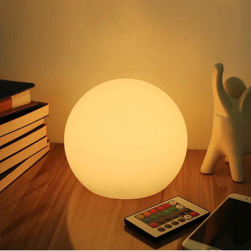 LED Sphere Lamp with Remote Control and 16 Color Settings
