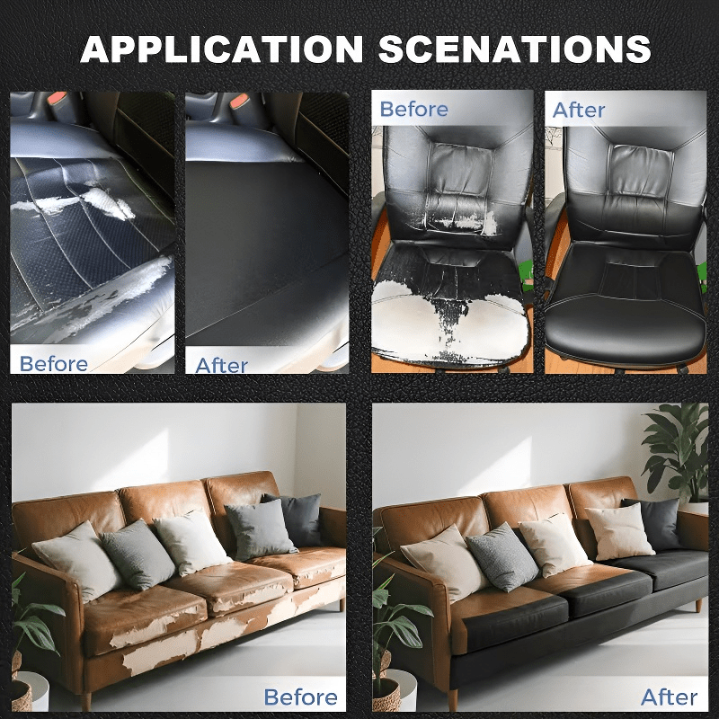 Tear-Resistant Leather Repair Patches for Various Surfaces