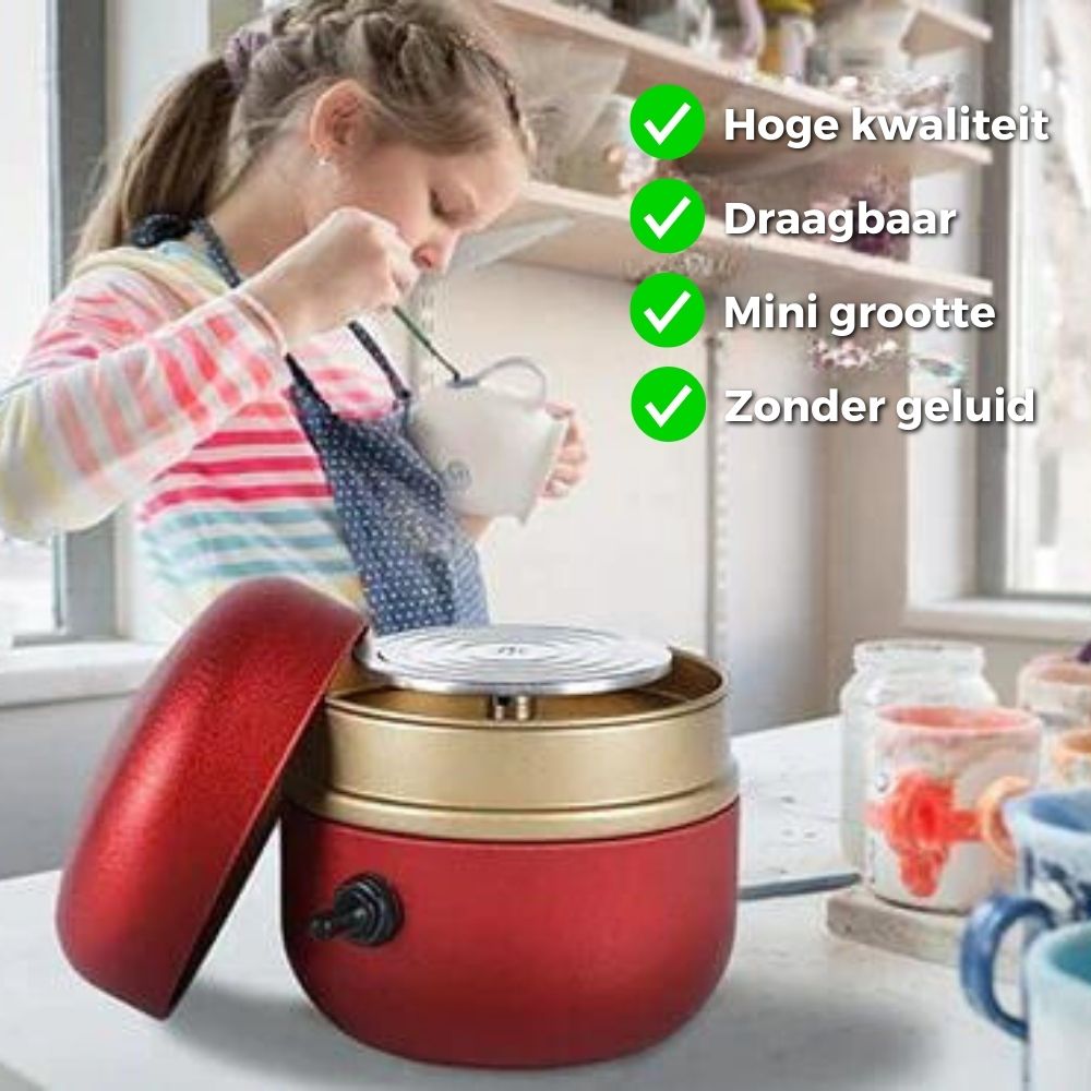 SpinCraft™ Mini Pottery Wheel — Ignite Your Imagination and Craft Stunning Art in Silence