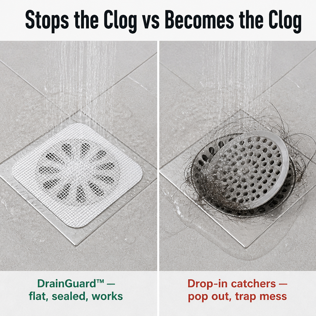 DrainGuard™ — Prevent Hair Blockages Before They Ruin Your Shower Drain