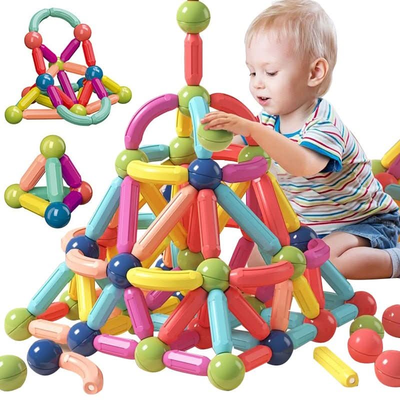 Imaginative Magnetic Building Sticks for Creative Play