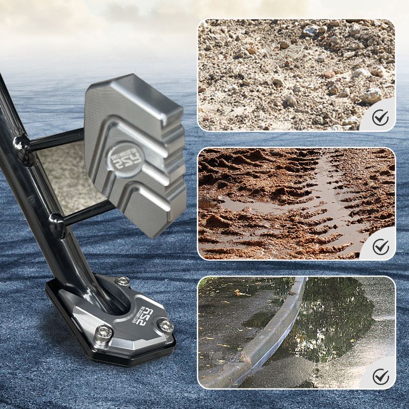 StableRide - Aluminum Kickstand Base for Motorcycles