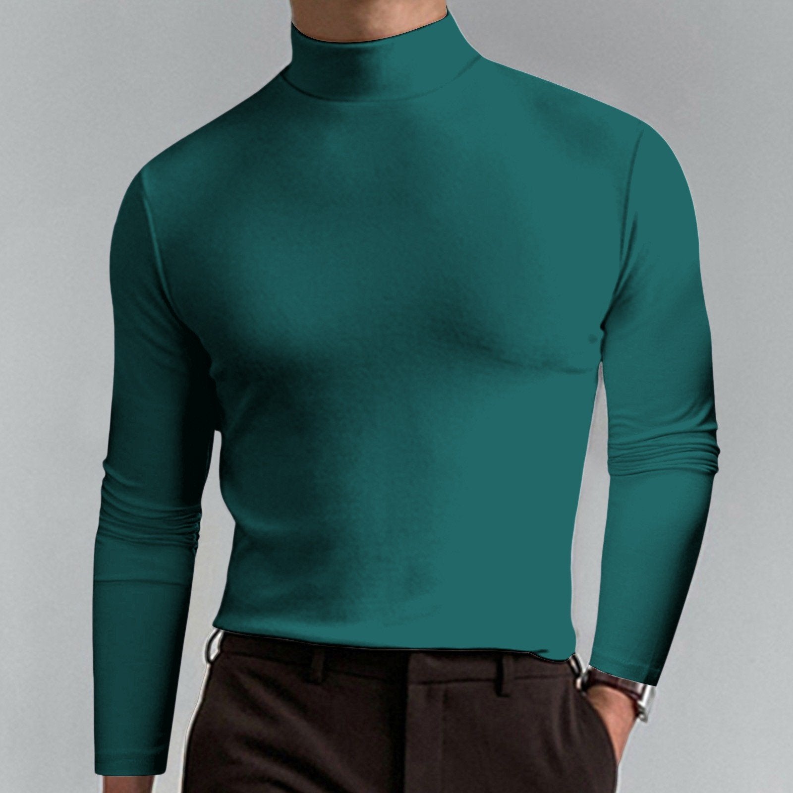 Marsilio™ – Men’s Sculpting Slim-Fit Mock Turtleneck