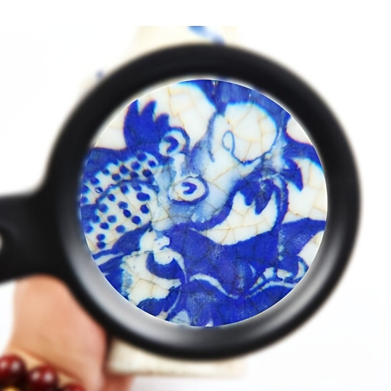 LumenSight - 10X Handheld Magnifier with 12 Adjustable LEDs