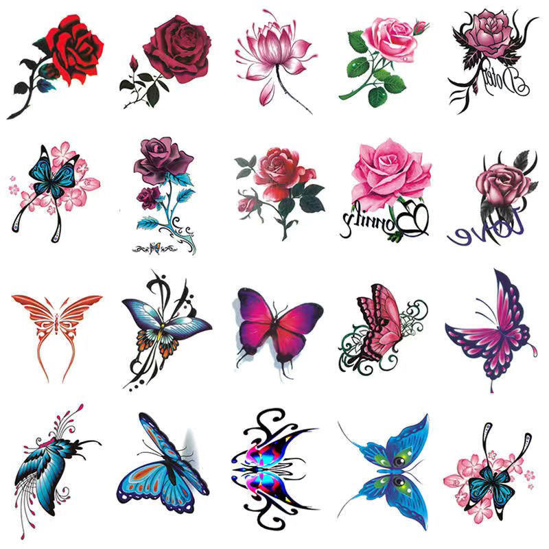 Waterproof Skin-Friendly 3D Body Art Tattoo Sticker Collection