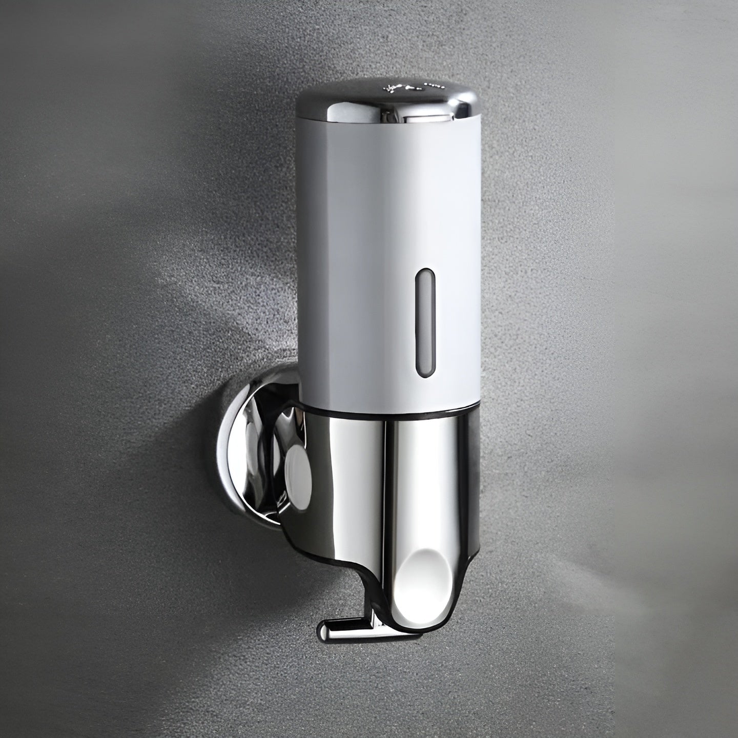 Elegant Wall-Mounted Soap Dispenser for a Chic Bathroom