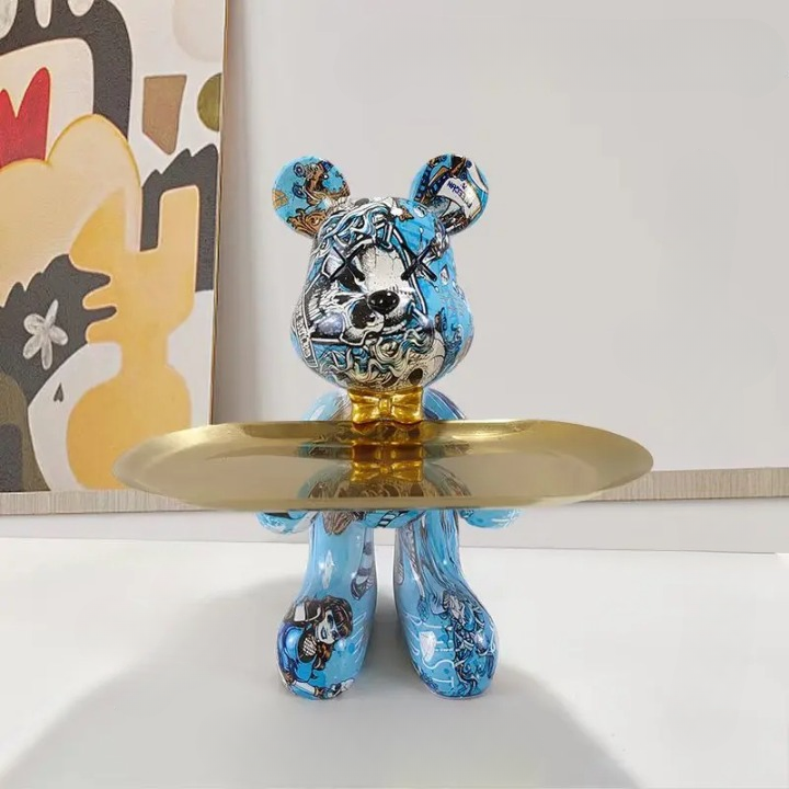 Charming Bear Figurine with Secret Storage for Essentials