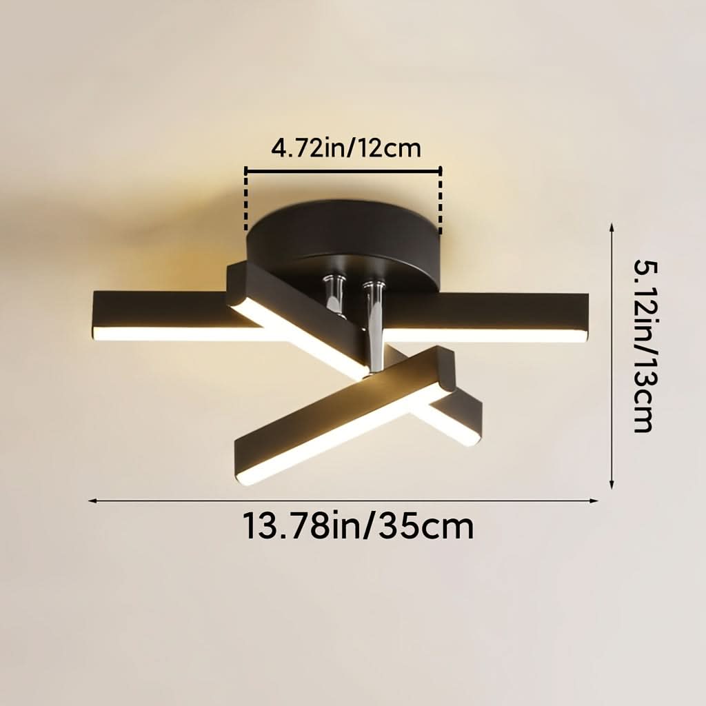 Contemporary Three-Color LED Ceiling Lamp