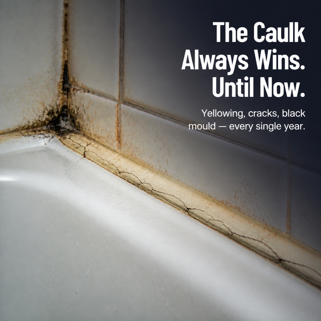 AquaShield™ — Reseal Kitchen and Bathroom Edges Without Using a Caulk Gun