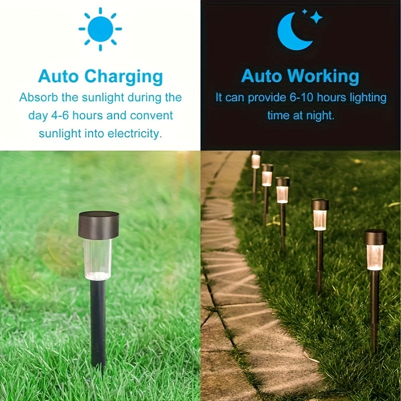 LUMORA - Elegant Solar Garden Path Lights Set of 12