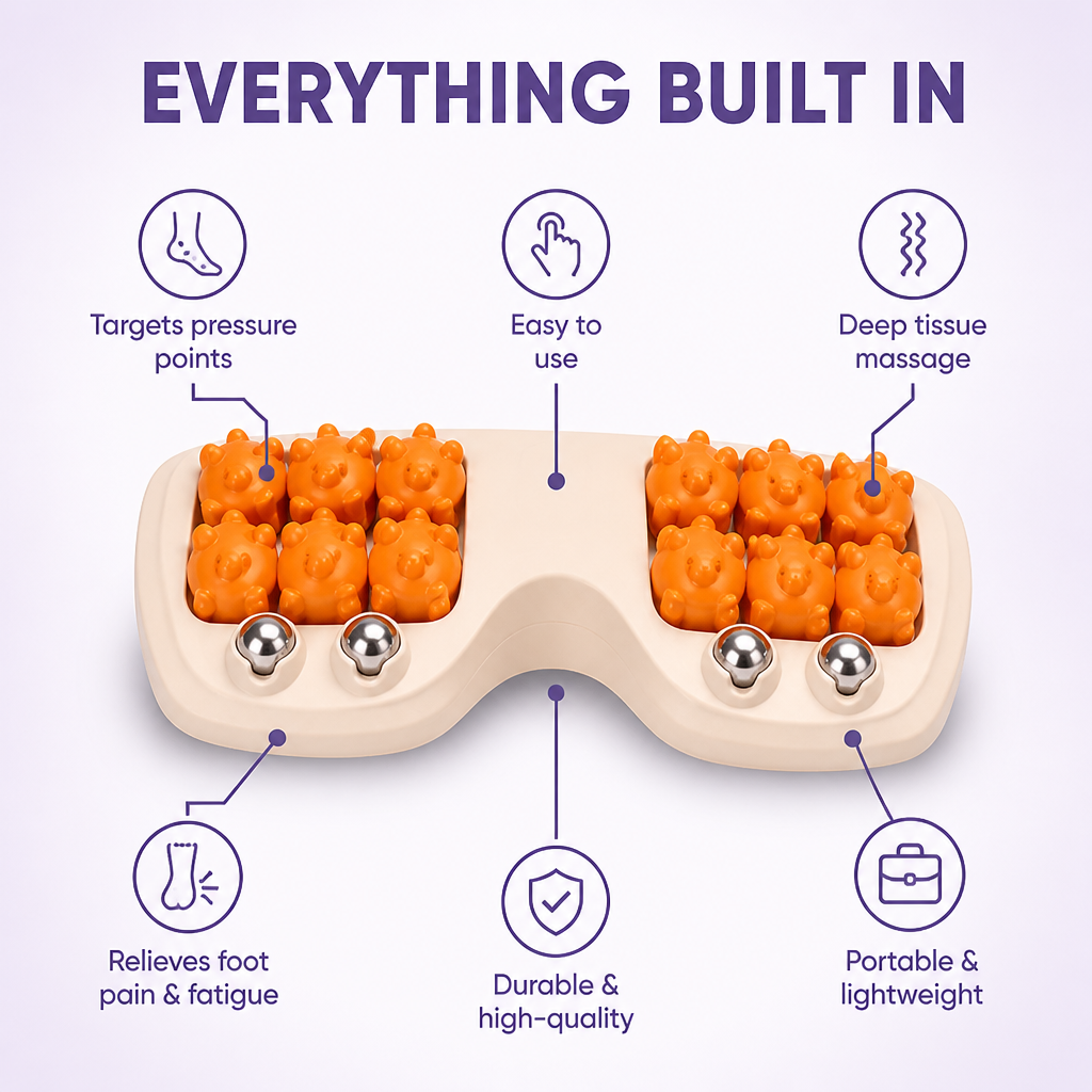 PulseEase™ Dual Roller — Wake Up Tired Feet with Instant Energizing Relief