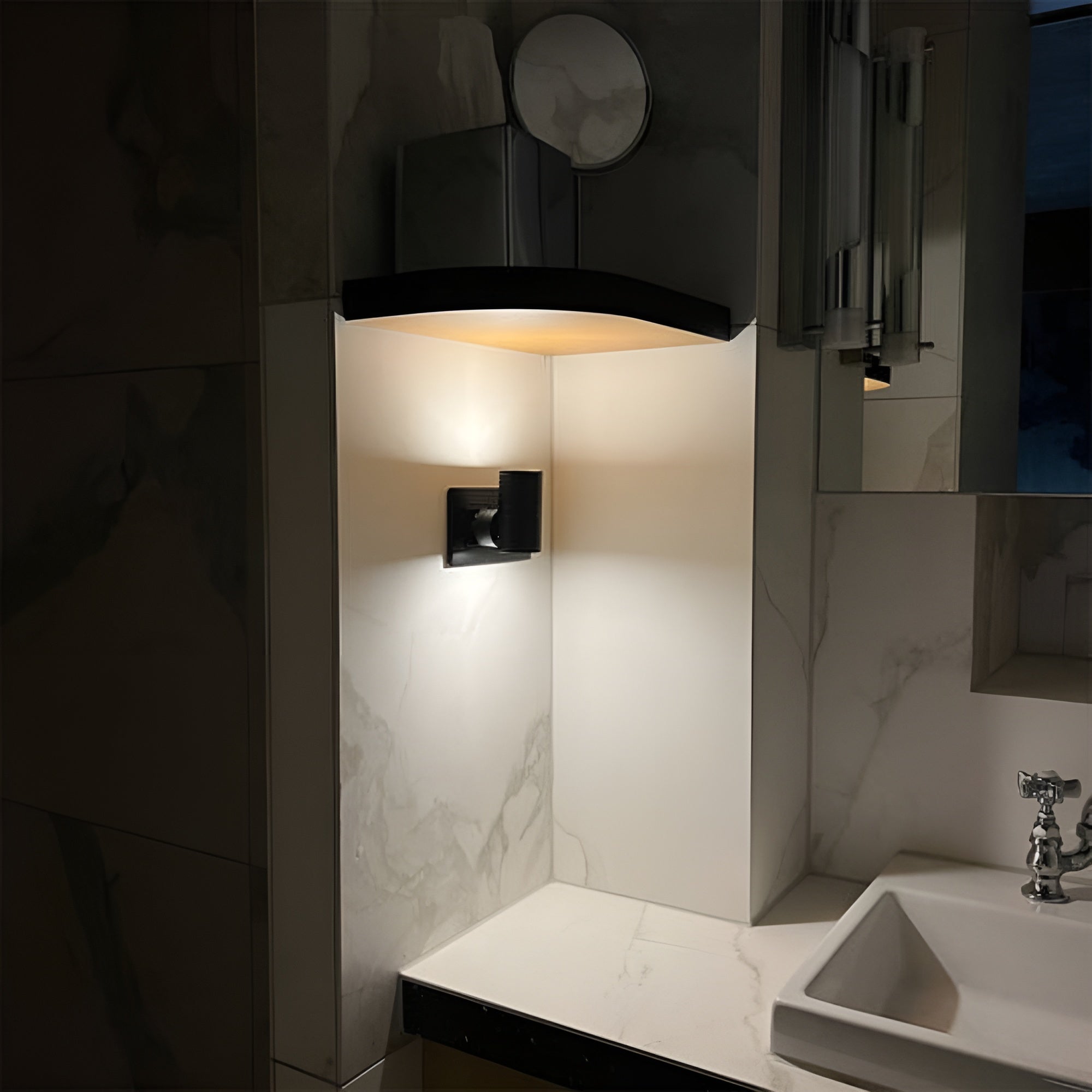 Adjustable LED Night Lamp Plug-in with Rotary Dial – Gentle White Light