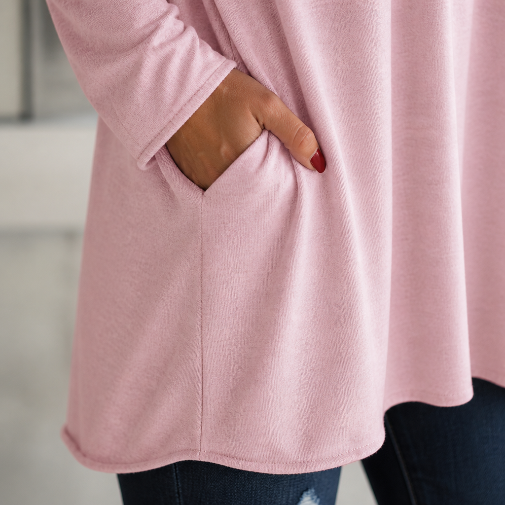 ElevéaComfort™ – Loose-Fit Tunic with Side Pockets for Easy Relaxation