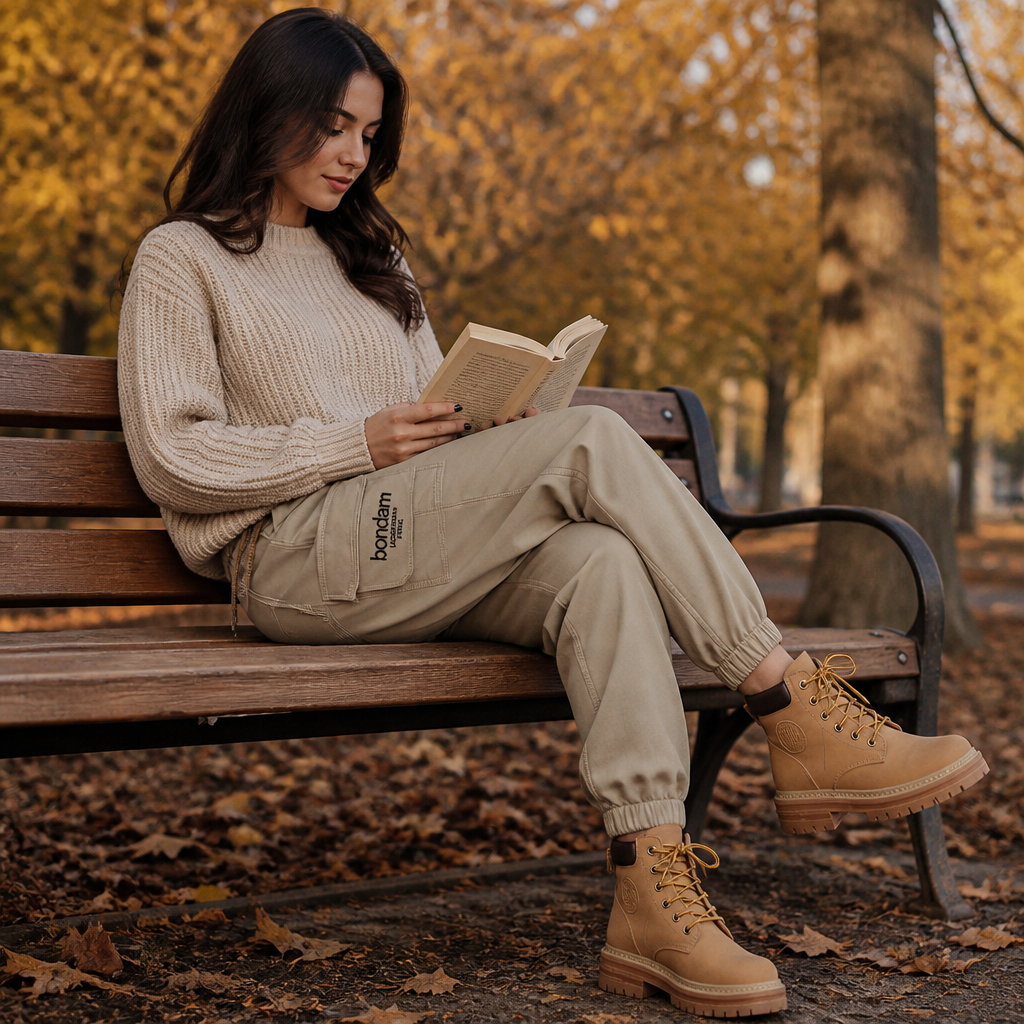 VitaLuxe™ – Comfortable Cargo Joggers with Adjustable Drawstring Waist