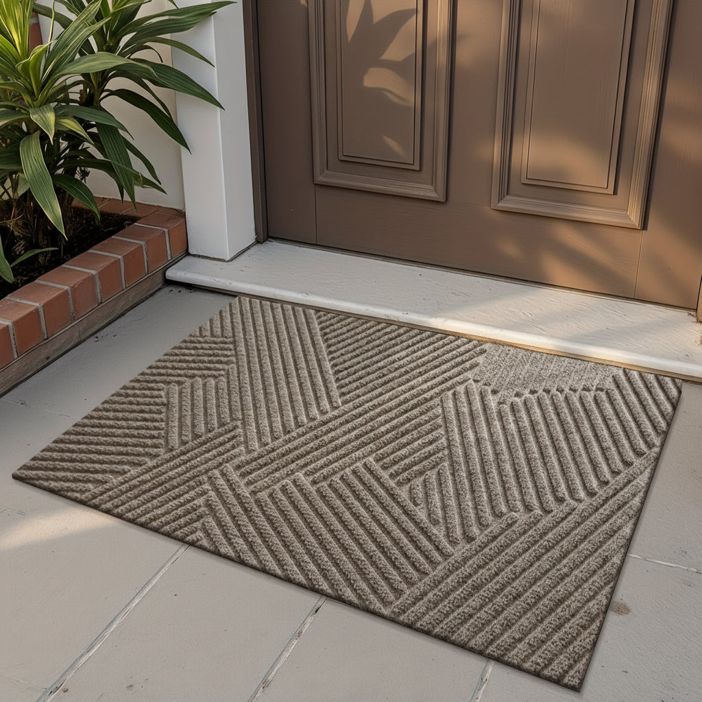 Stylish Non-Slip Geometric Entryway Mat for Your Home