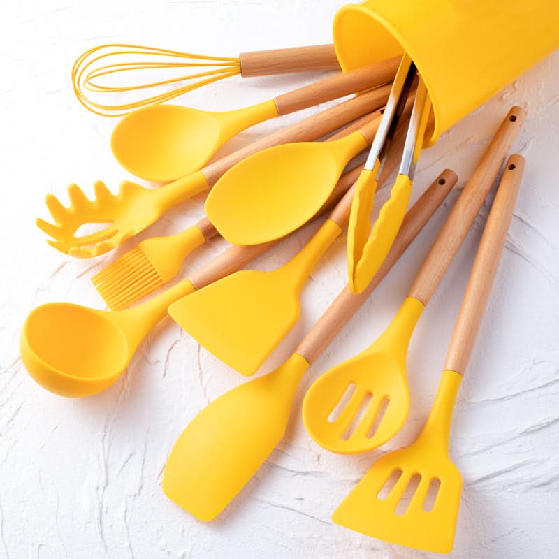 Complete 12-Piece Silicone Utensil Collection | Durable & Easy Clean