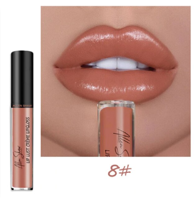 12 Shades of Creamy Lipstick - Colorful Texture