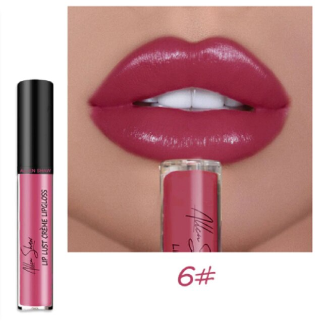 12 Shades of Creamy Lipstick - Colorful Texture