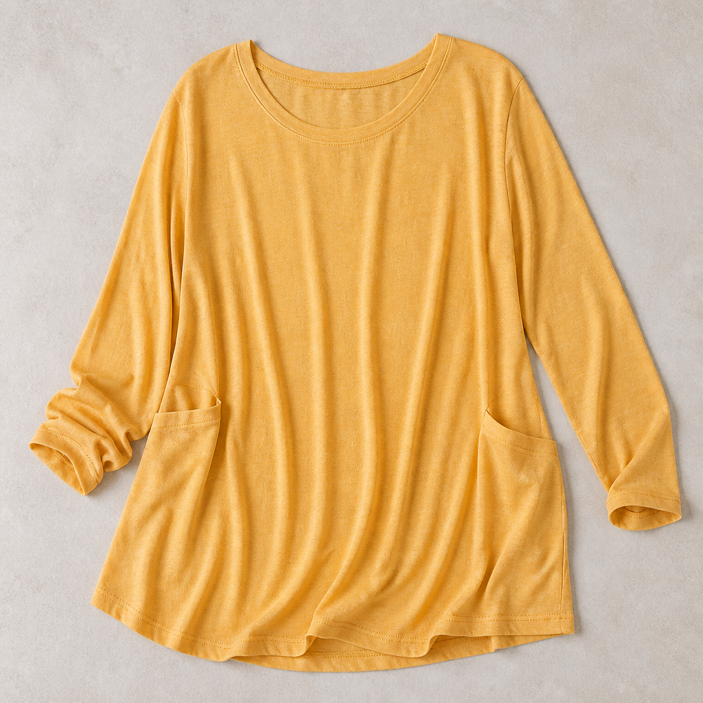 ElevéaComfort™ – Loose-Fit Tunic with Side Pockets for Easy Relaxation