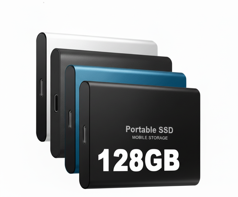 External SSD 128GB | Read/Write Speeds Up to 550 MB/s | Shock Resistant