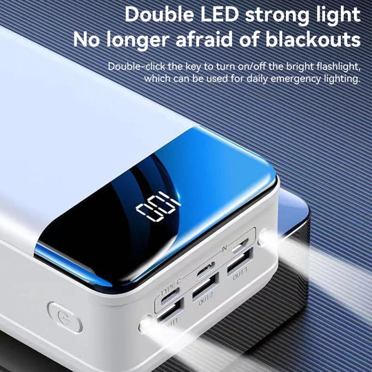 Massive 50,000 mAh Portable Charger | Swift Power for All Devices