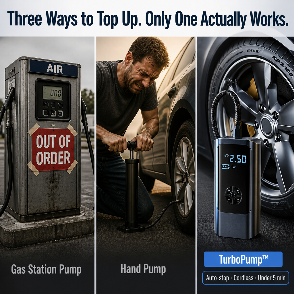 AirSwift™ — Pump Tires Fast and Stress-Free, Anytime, Anywhere