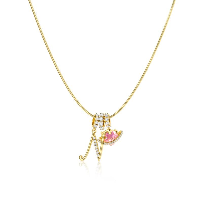 LumaraGlow™ 3-Layer Initial Necklace — Own Your Story in Dazzling Personalized Gold