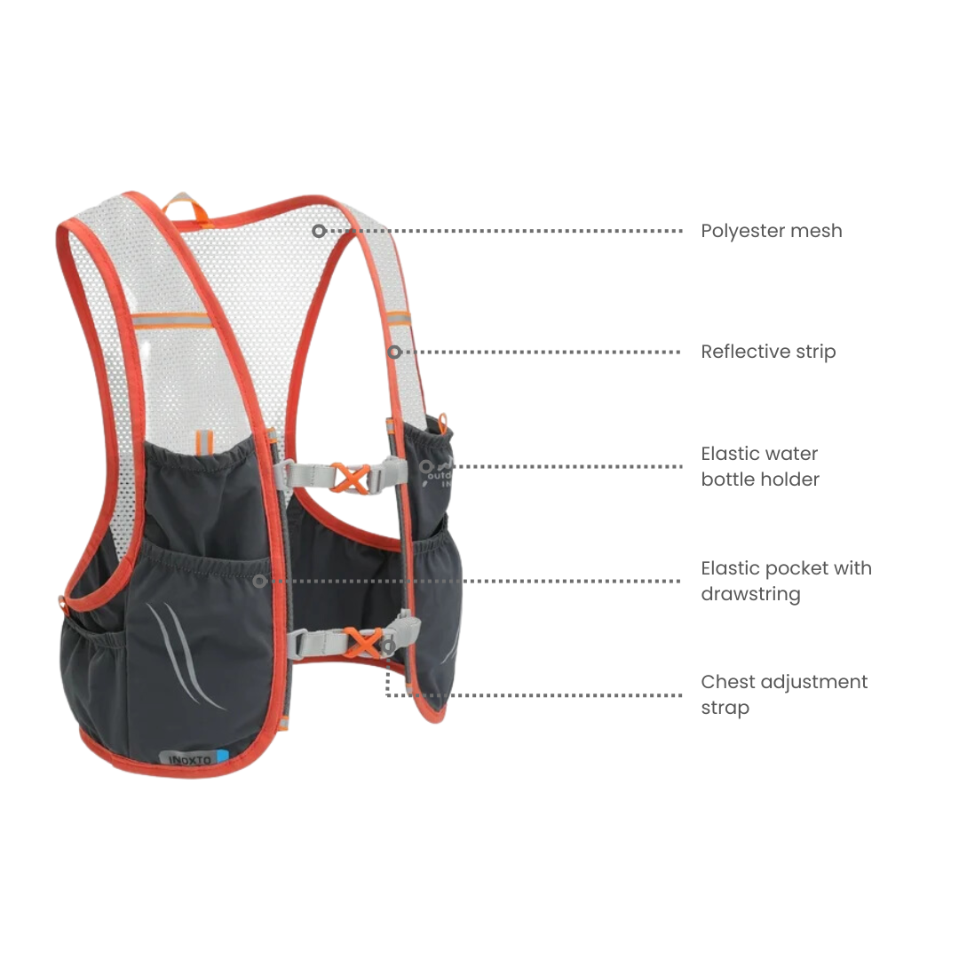 Hydration Pack for Trail Enthusiasts with Soft Bottles