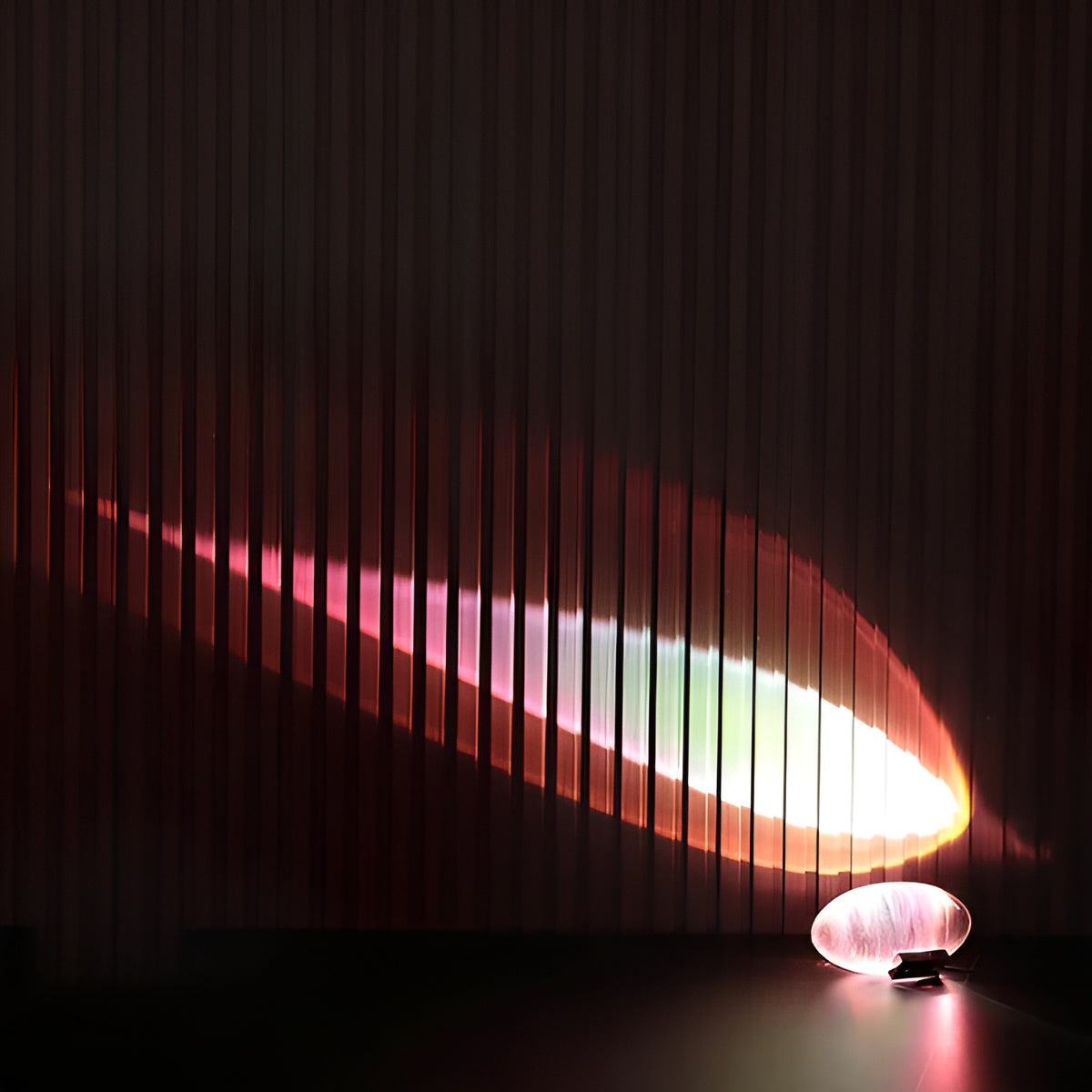 Oval Shaped Table Lamp with Warm Ambient Glow