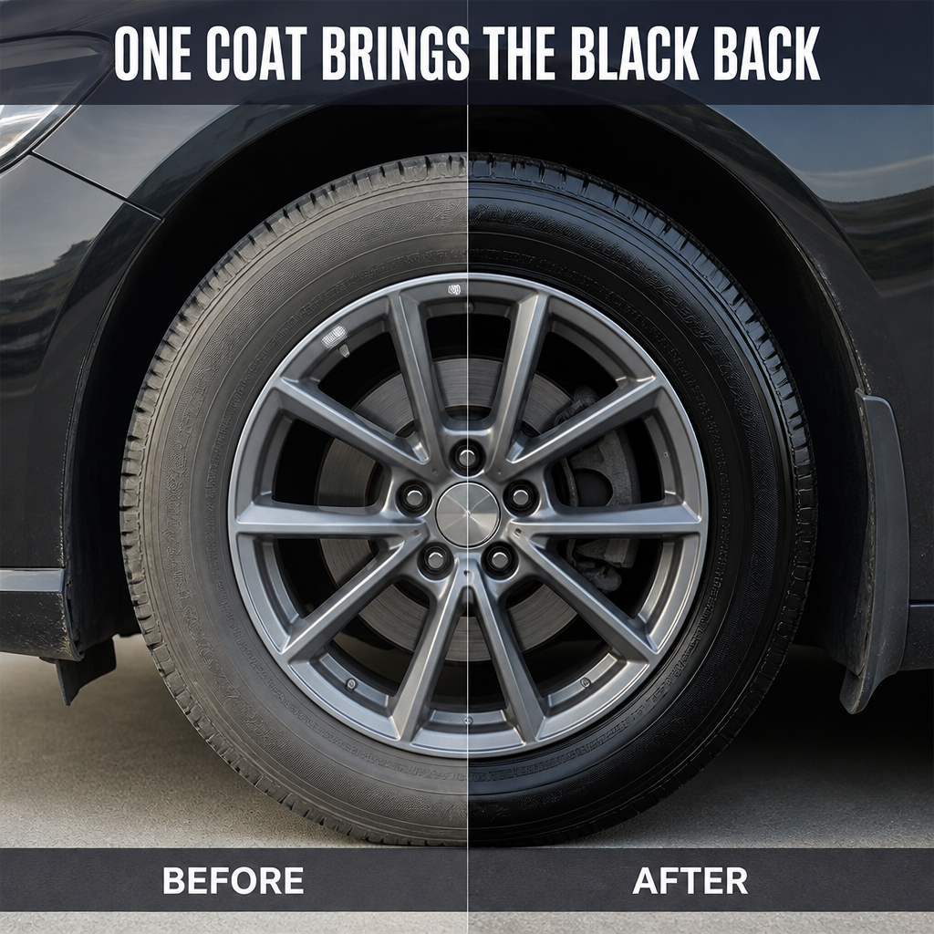 MidnightSheen™ — Revive Intense Black Tire Shine That Withstands Sling, Rain & UV Fade