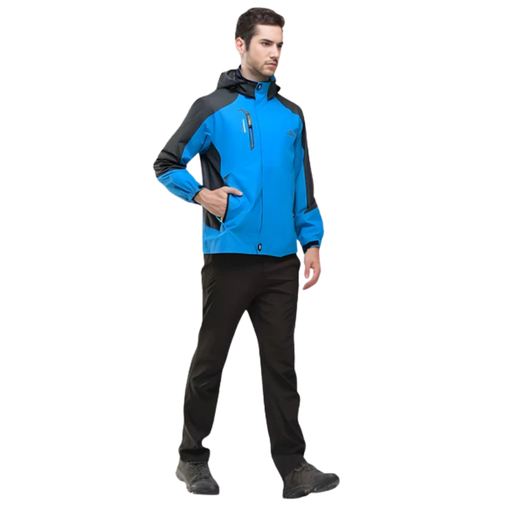 Men's Lightweight Waterproof Adventure Jacket - Wind Resistant