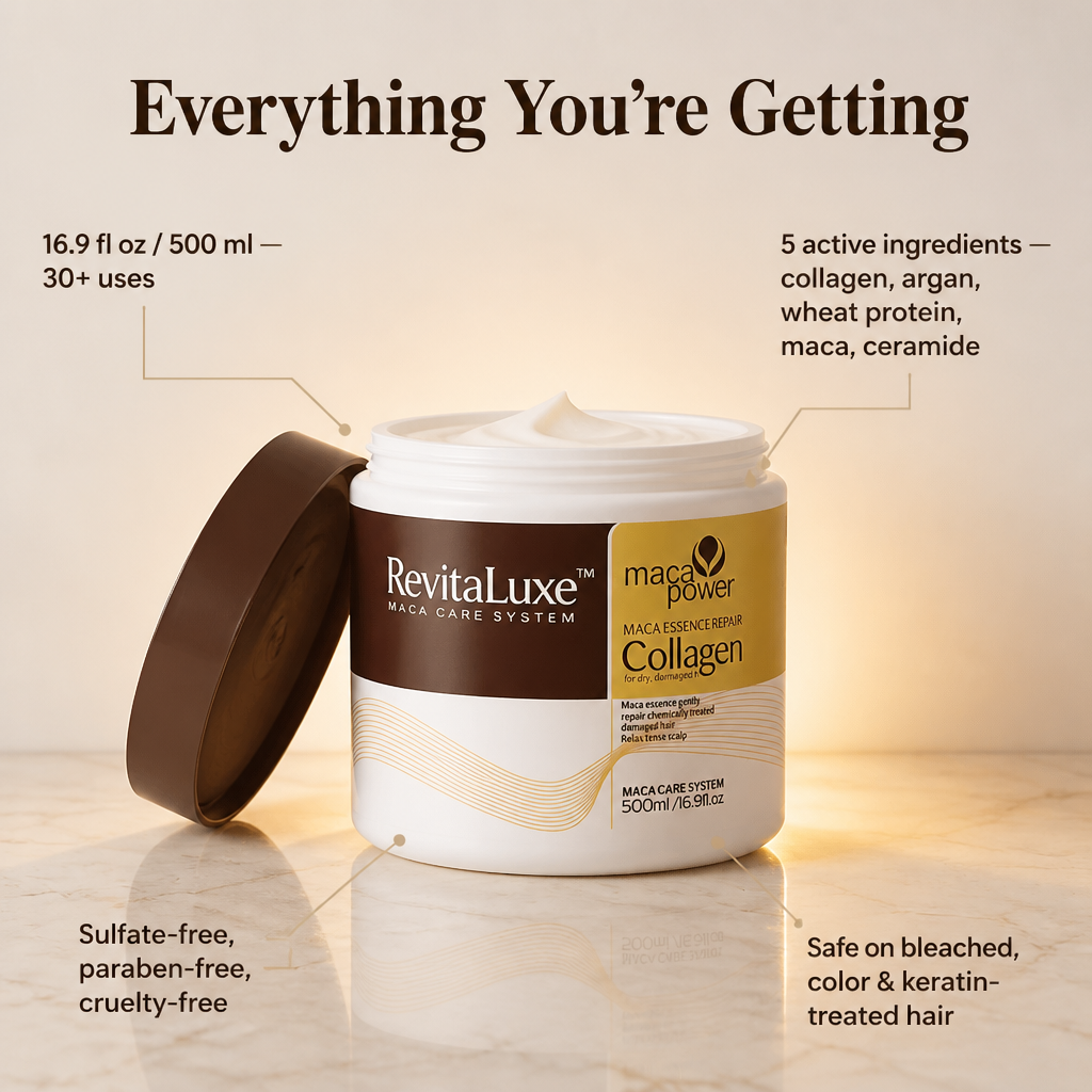 RevitaLuxe™ — Restore Damaged, Fragile Hair Deeply in Just 10 Minutes