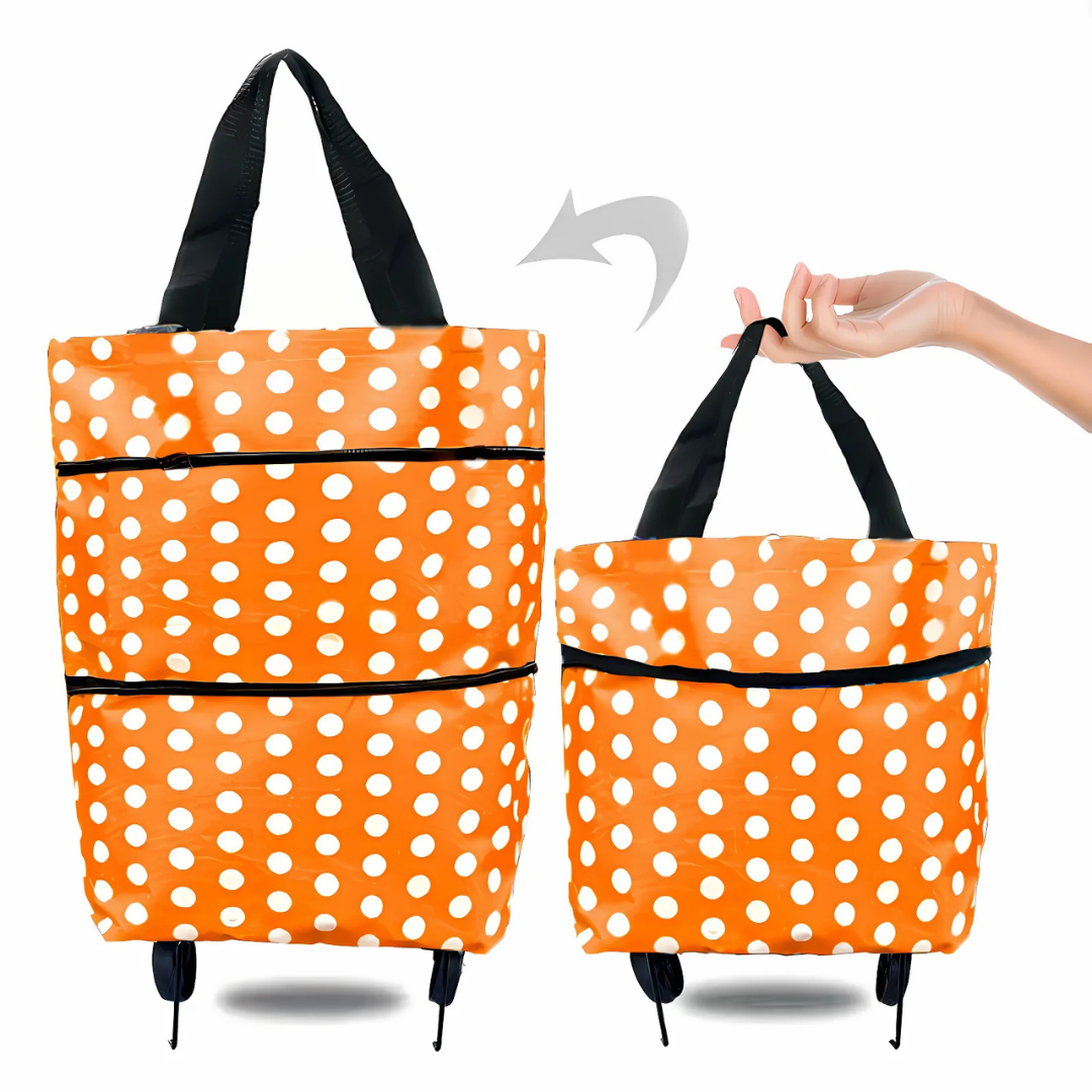 Shopping Cart | Foldable Rolling Bag | Lightweight Carrier | Icone