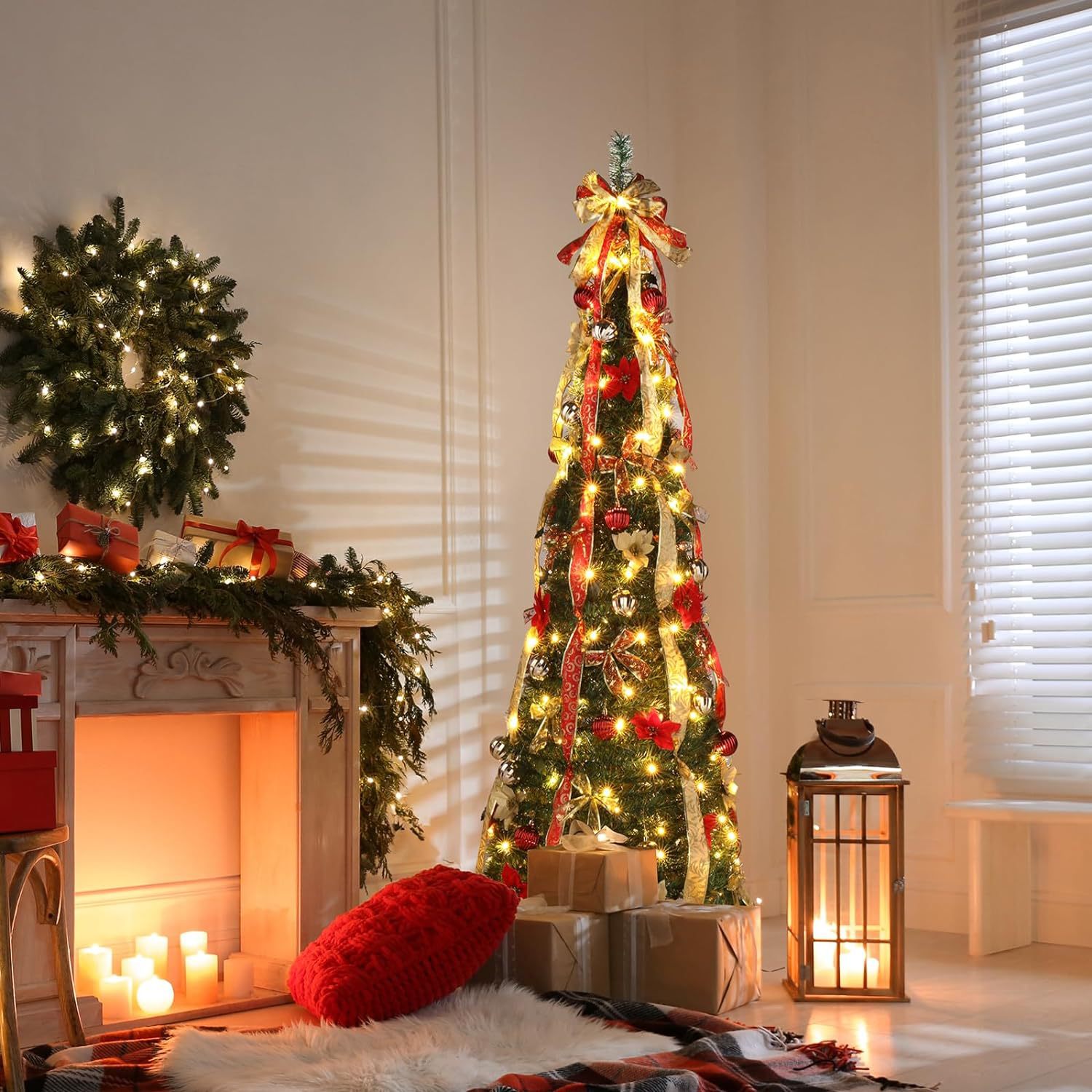 FiraLuxe™ Folding Christmas Tree — Effortless Holiday Glow That Sparks Joy Instantly
