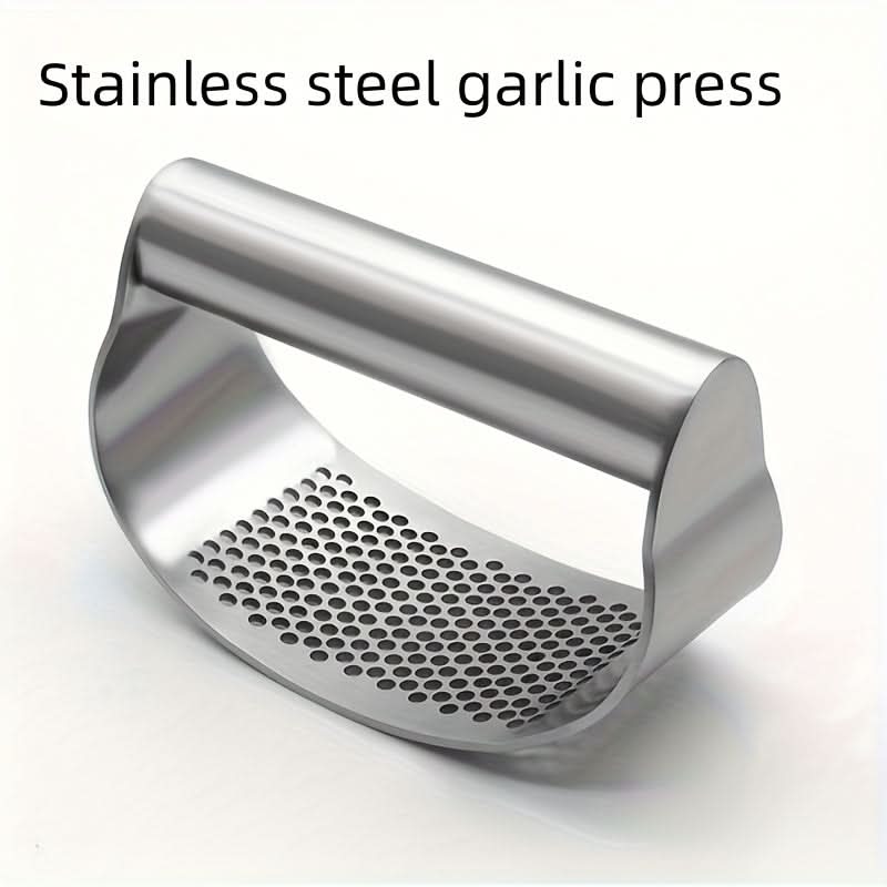 Manual Garlic Press - Handheld Crusher for Fresh Garlic