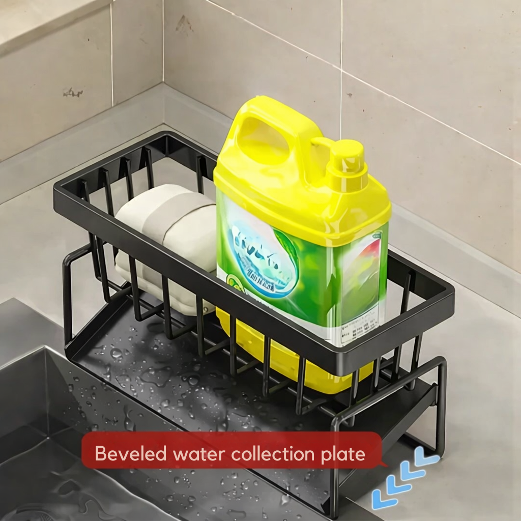 Kitchen Sink Organizer | Corrosion-Resistant | Features Towel Bar | AquaRack