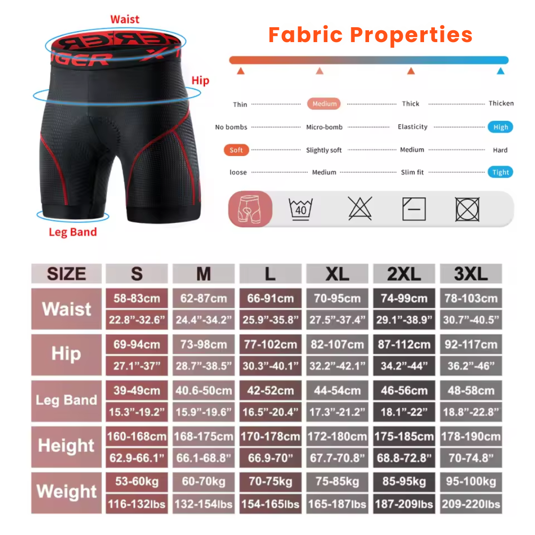 Short Cycling Tights – Enhanced Comfort with Gel Padding