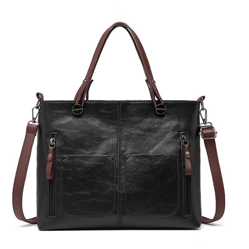 Chic Retro-Inspired Handbag for Women with Adjustable Strap