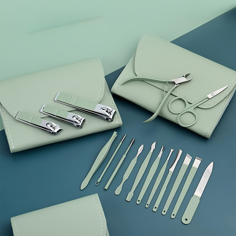 Essential 16-Piece Stainless Steel Nail Care Kit