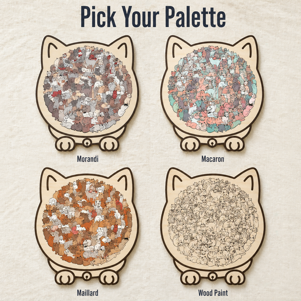 AristoCat™ — Assemble a Cat-Shaped Puzzle Ready to Hang on Your Wall