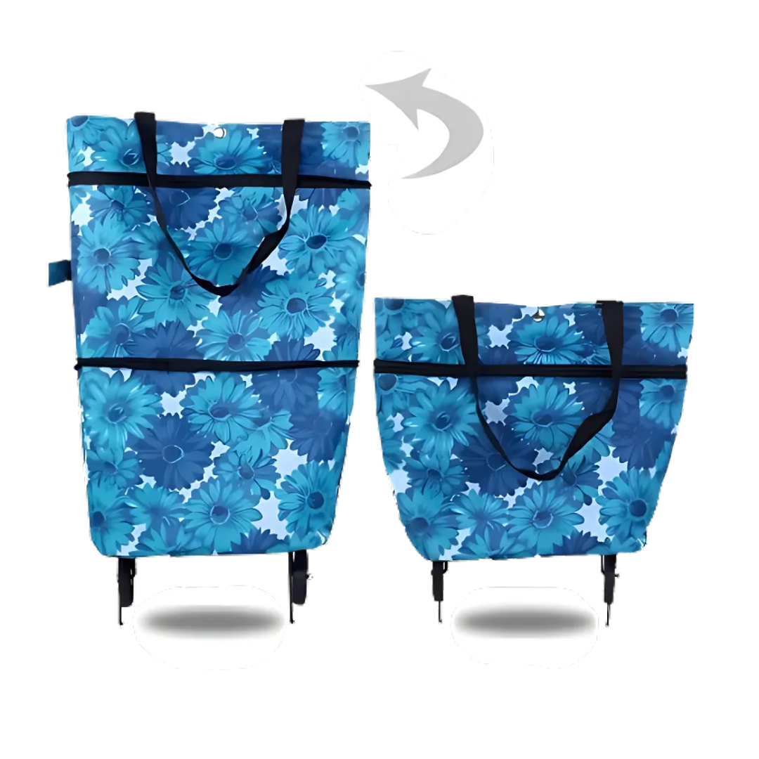 Shopping Cart | Foldable Rolling Bag | Lightweight Carrier | Icone